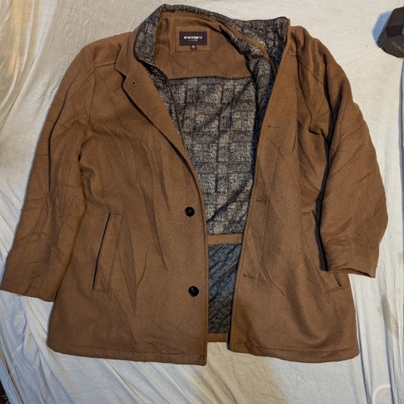 Johnston and Murphy XXL brown wool coat - Picture 11 of 14